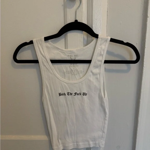 Rebel Soul White Tank Top - Picture 1 of 3